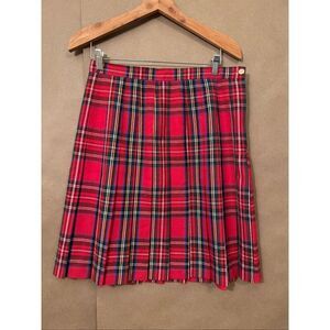 Vintage Danielle B Plaid Pleated Skirt‎